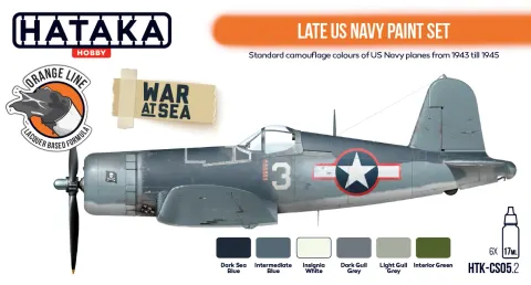 Zestaw farb Late US Navy 6x17ml Hataka CS05.2