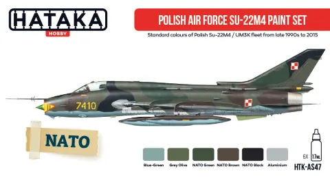 Zestaw farb Polish Air Force Su-22M4 6x17ml Hataka AS47