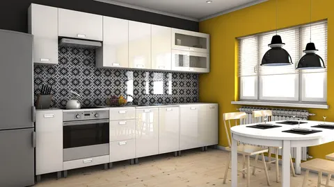 Kuchnia BIOKO korfu 3 m Biały Połysk