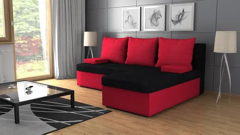 Narożnik CRYSTAL 200 cm Tapicerowany, Z Funkcją Spania