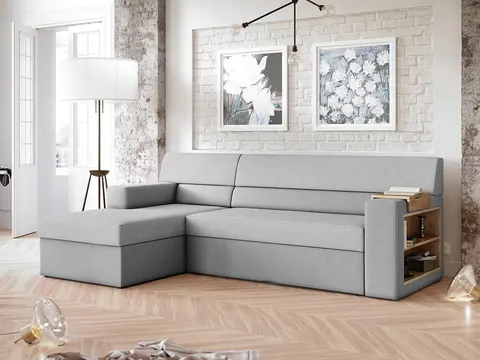Narożnik RUFINO 250 cm Tapicerowany, Z Funkcją Spania