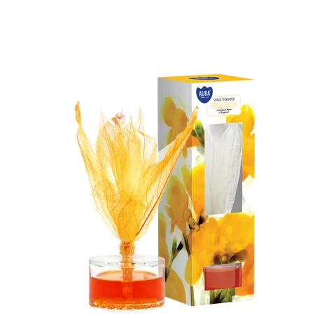 Dyfuzor zapachowy z liściem 50 ml Dzika Frezja dz50l-362 Aura Home Care
