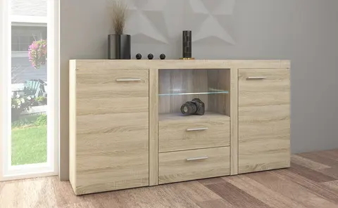Komoda RUMBA 2F 2S dąb sonoma