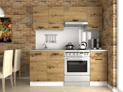 Kuchnia LUIZA I 1,8 m Płyta Laminowana Dąb Artisan