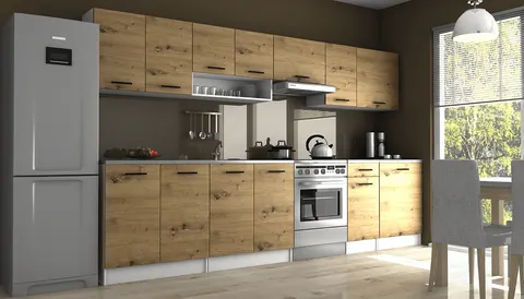 Kuchnia LUIZA II 3,2 m Z Płyty Laminowanej Dąb Artisan
