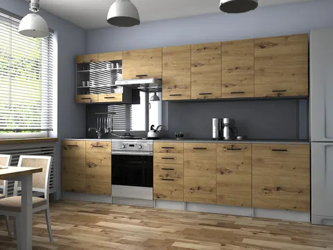 Kuchnia PAMELA 3,2 m Laminowana Dąb Artisan