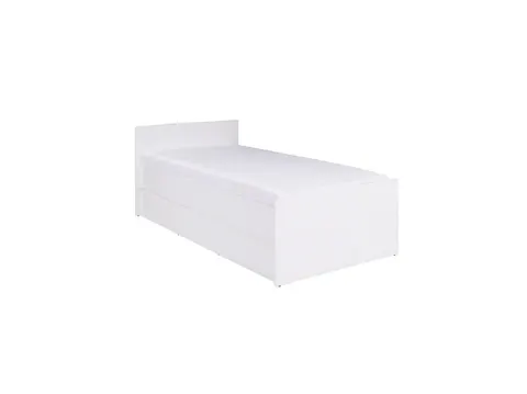 C08 - ŁÓŻKO Z RAMĄ DREWNIANĄ NA MATERAC 80cm biały