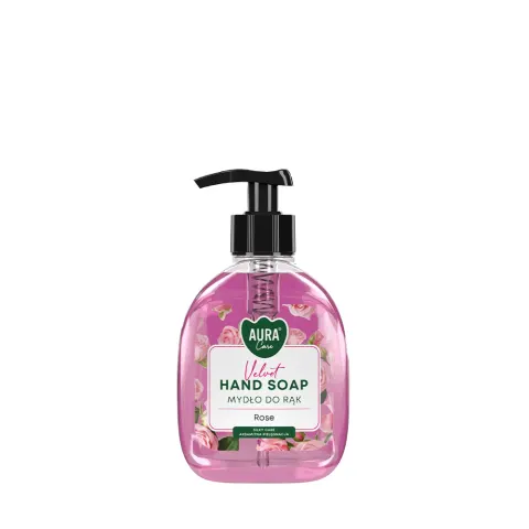 AURA Care Mydło Do Rąk Nawilżające Róża 300 ml Z Dozownikiem AHS-001-001