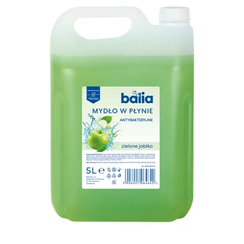 Mydło do rąk uzupełniające 5 L – Antybakteryjne Zielone jabłko BHW-005-016 Balia