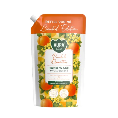 Mydło do rąk uzupełniające 900 ml Brzoskwinia i osmantus AHW-013-026 Aura Care