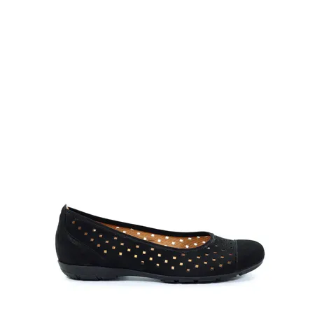 Damskie baleriny czarne Gabor 64.169.17