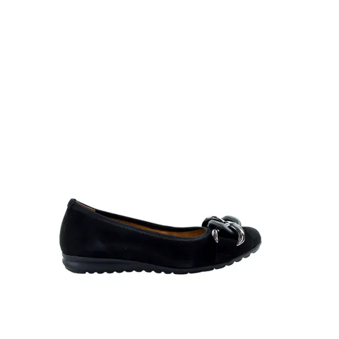 Damskie czarne baleriny Gabor 82.625.47