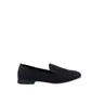 Damskie eleganckie czarne mokasyny slip on z diamencikami GOE TT2N4204