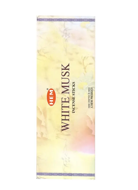 Kadzidełka WHITE MUSK BIAŁE PIŻMO Kadzidła HEM 200szt.