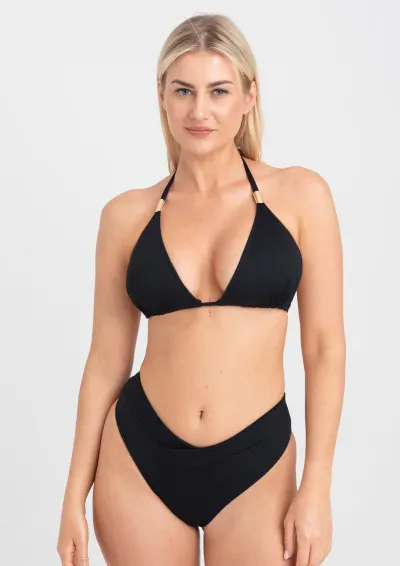 Samanta - Biustonosz kąpielowy bikini Venus A630 czarny miękki L