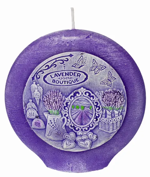Świeca na Prezent zapachowa LAVENDER DYSK HIT