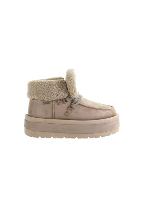 Damskie beżowe śniegowce BIG STAR UU274215