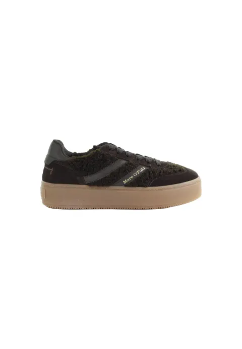 Damskie ciemnobrązowe sneakersy MARC O'POLO 5000016520-0344