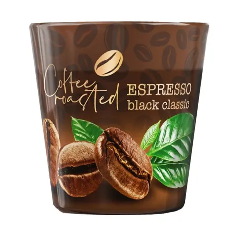 Świeca zapachowa w szkle Coffe Roasted Espresso Black Classic 115g 30h
