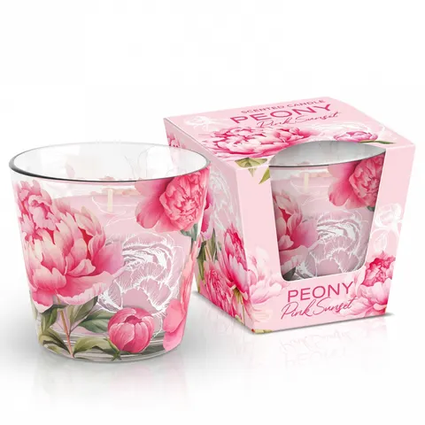 Świeca zapachowa w szkle Peony Pink Sunset 115 g Bartek Candles