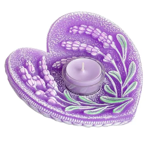 Świeca zapachowa Lampion Lavender Serce Świecznik