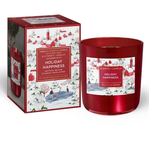 Winter Time 150 g ŚWIECA ZAPACHOWA Holiday Happiness