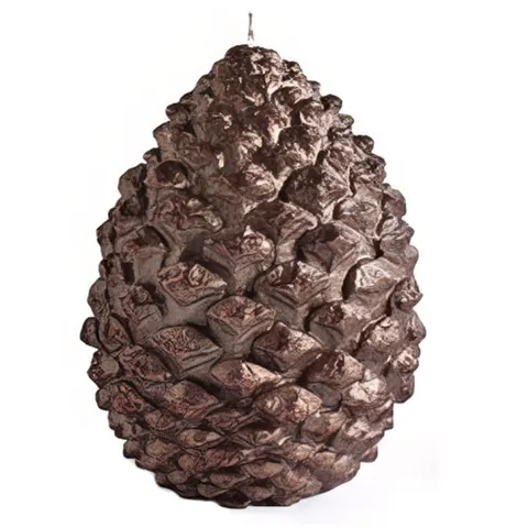 Szyszka Świeca świeczka 18 cm brązowy