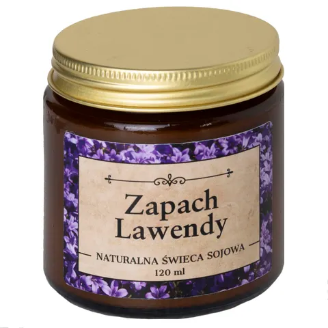 Lawenda Świeca zapachowa sojowa 120 ml