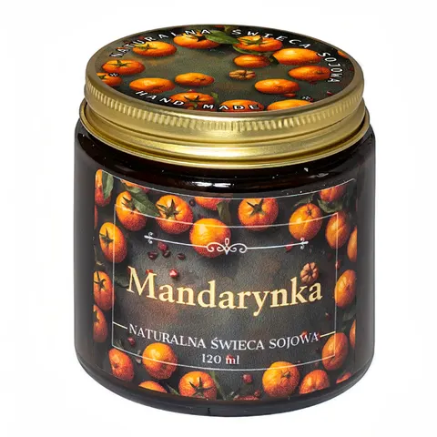 MANDARYNKA Świeca zapachowa sojowa 120 ml