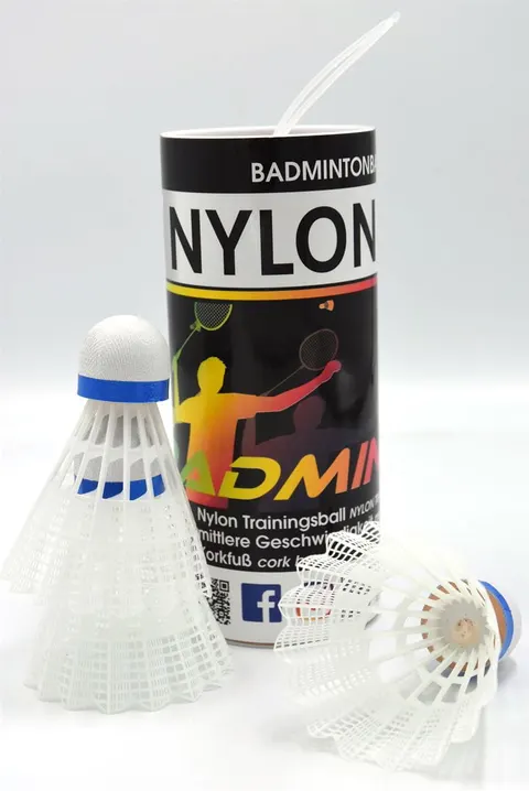 Lotki do badmintona SUNFLEX Nylon 3xw białe (3 szt.)
