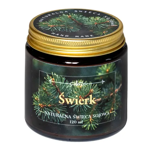 ŚWIERK Świeca zapachowa sojowa 120 ml
