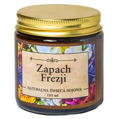 FREZJA Świeca zapachowa sojowa 120 ml