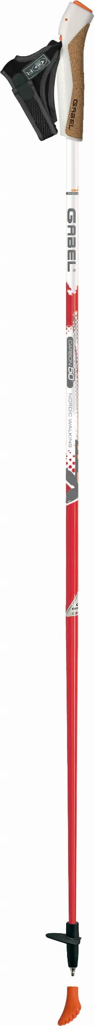Kije Nordic Walking GABEL X-3 red 120 cm
