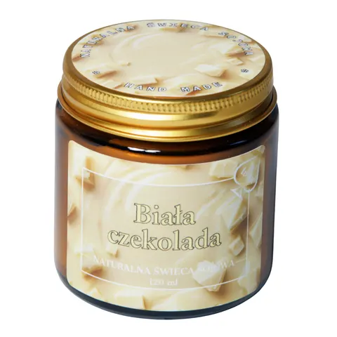 BIAŁA CZEKOLADA Świeca zapachowa sojowa 120 ml