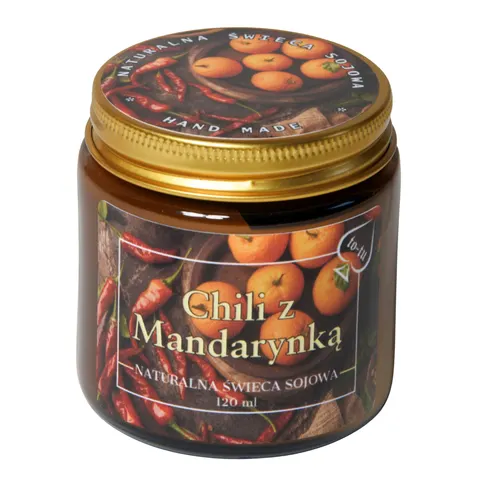 CHILI z MANDARYNKĄ Świeca zapachowa sojowa 120 ml