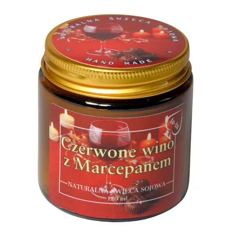 CZERWONE WINO z MERCEPANEM Świeca zapachowa sojowa 120 ml