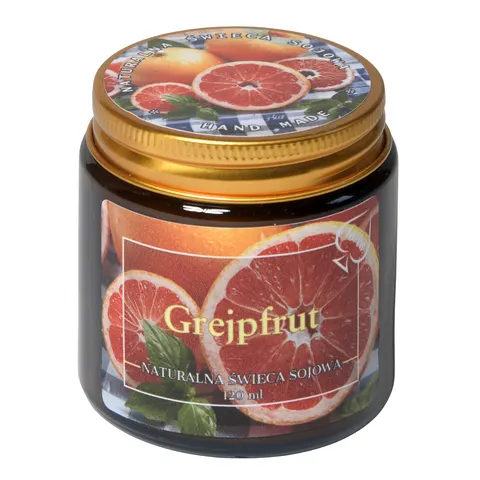 GREJFRUT Świeca zapachowa sojowa 120 ml
