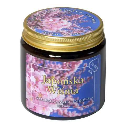 JAPOŃSKA WIŚNIA Świeca zapachowa sojowa 120 ml