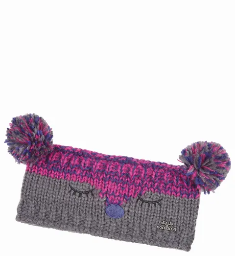 Opaska dziewczęca NORDBRON Pouk Kids Headband grey 53-55