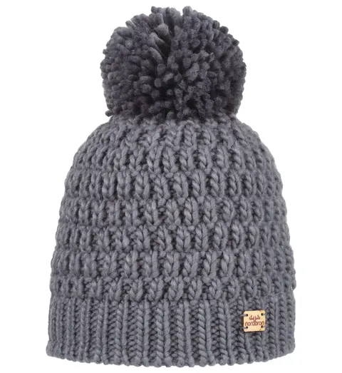 Czapka dziecięca NORDBRON Mell Beanie dark gray 53-55