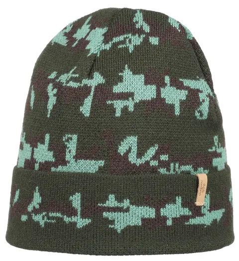 Czapka dziecięca NORDBRON Military Beanie army 53-55
