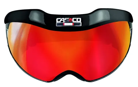 Szyba SNOWmask 6 do kasków narciarskich CASCO SP-6 Visor VAUTRON black shiny