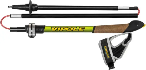 Kije trail running VIPOLE Traveller Pop Up DLX z pokrowcem, green 130 cm S19 55