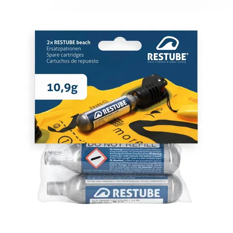 Naboje CO2 RESTUBE do bojek asekuracyjnych RESTUBE beach 10,9 g 6 szt