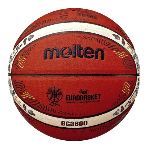 Piłka do koszykówki MOLTEN Eurobasket 2025 replika B7G3800-E5Z