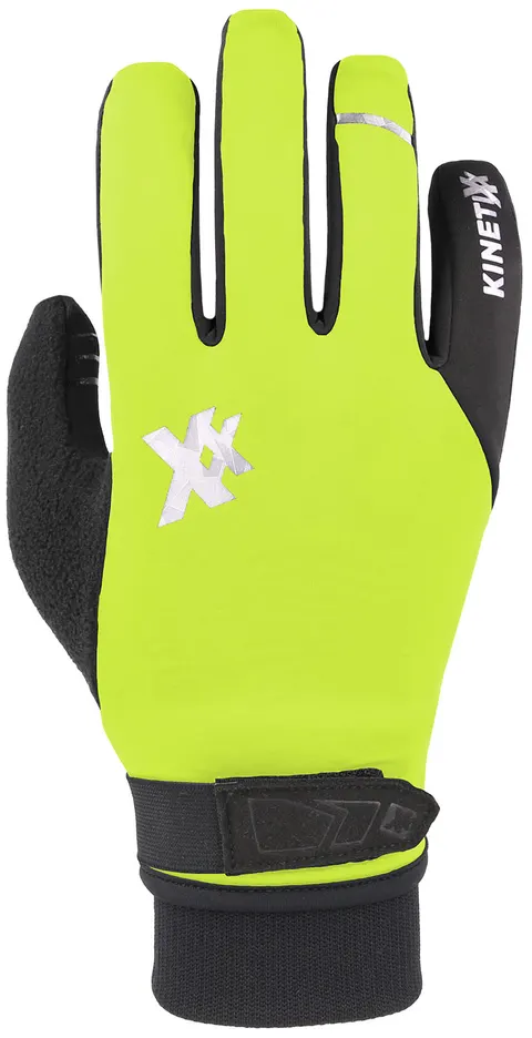 Rękawiczki rowerowe zimowe unisex KINETIXX Laurin neon roz. 8,5