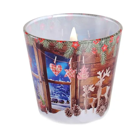 Świeca zapachowa w szkle Charming Christmas /Pieczone Jabłko