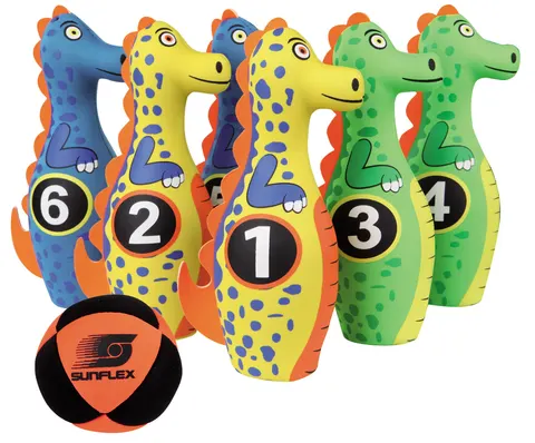 Komplet kręgli Funsport SUNFLEX Bowling Set Dino