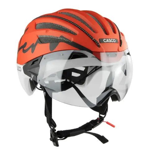 Kask rowerowy CASCO SPEEDairo 2 Aero Burned M + szyba VAUTRON