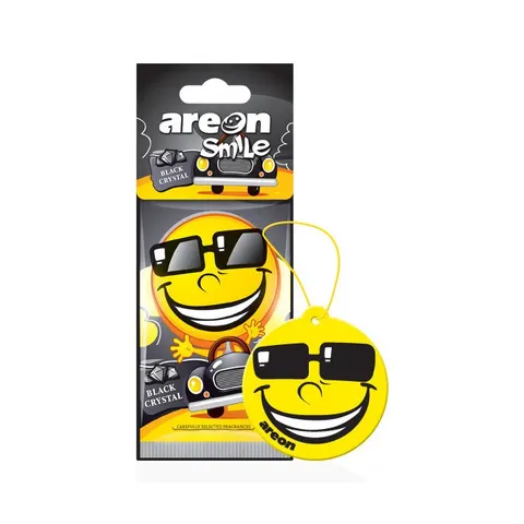AREON SMILE Odświeżacz do samochodu, BLACK CRYSTAL, 1 szt